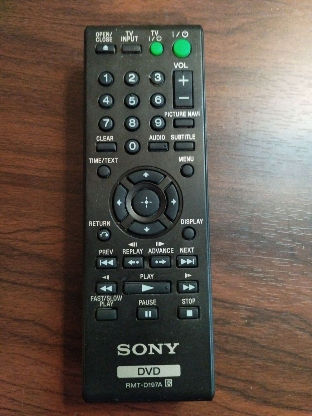 Original OEM Sony DVD Remote Control RMT-D197A